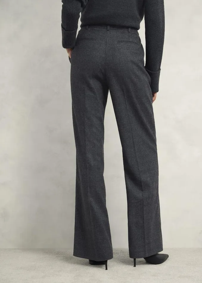 Women HOBBS Trousers Middleton Trouser With Wool Grey Black