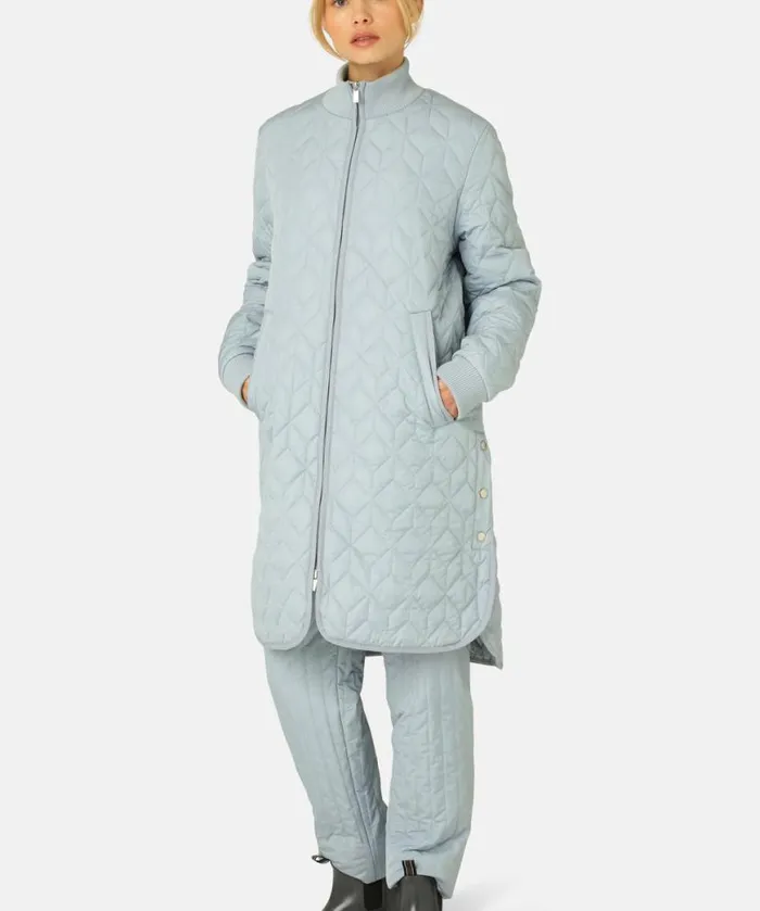 Women Ilse Jacobsen Quilt Coat 8211 Pale Petroleum