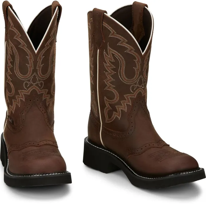 WOMEN Inji 11034 Western Boot Aged Bark Justin Boots Western