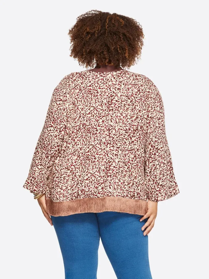 Women Jackets Blazers and Kimonos Jessica Simpson Anya Cropped Duster In Camo Leopard