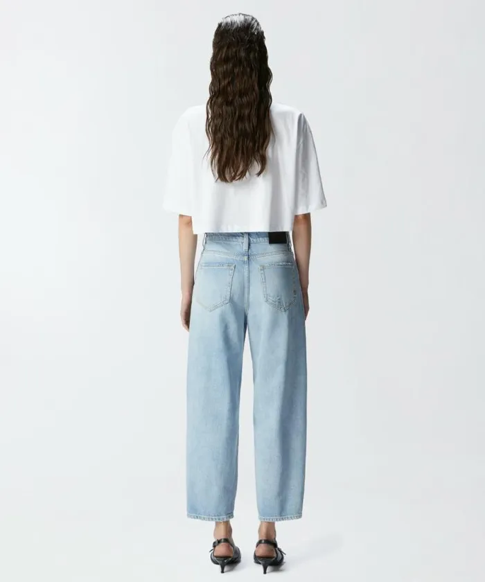 Women Jeans Pinko Jeans With Relaxed Rips Light Vintage Wash Women Jeans Pinko Jeans With Relaxed Rips Light Vintage Wash