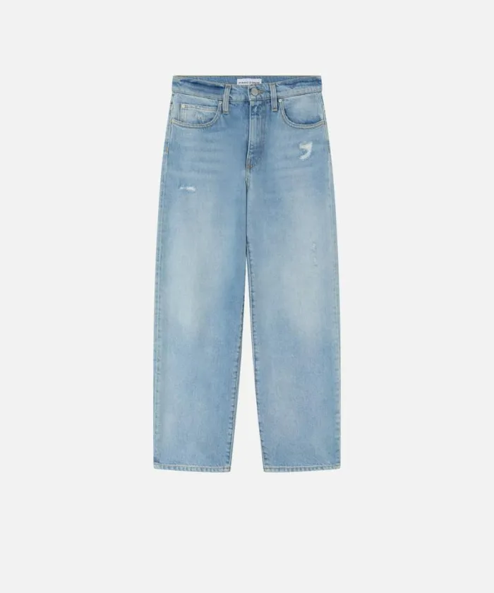Women Jeans Pinko Jeans With Relaxed Rips Light Vintage Wash Women Jeans Pinko Jeans With Relaxed Rips Light Vintage Wash