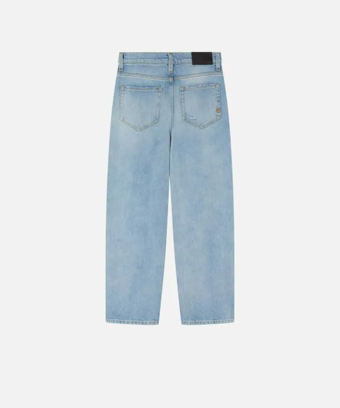 Women Jeans Pinko Jeans With Relaxed Rips Light Vintage Wash Women Jeans Pinko Jeans With Relaxed Rips Light Vintage Wash