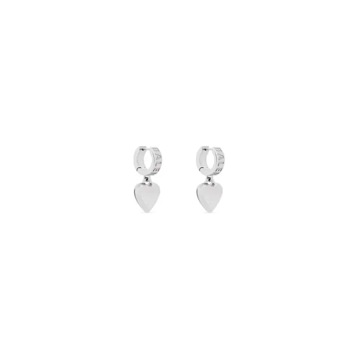 Women Jewellery Balenciaga Sharp Heart Earrings In Silver