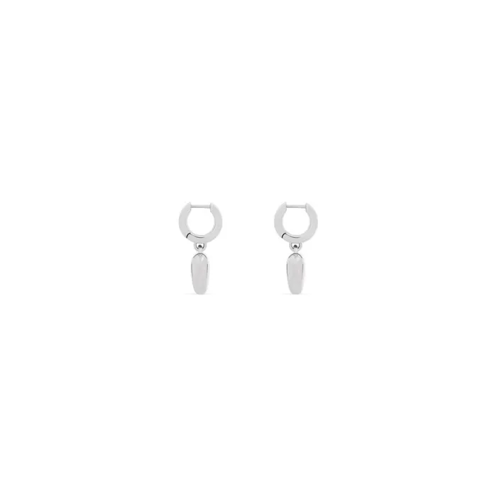 Women Jewellery Balenciaga Sharp Heart Earrings In Silver
