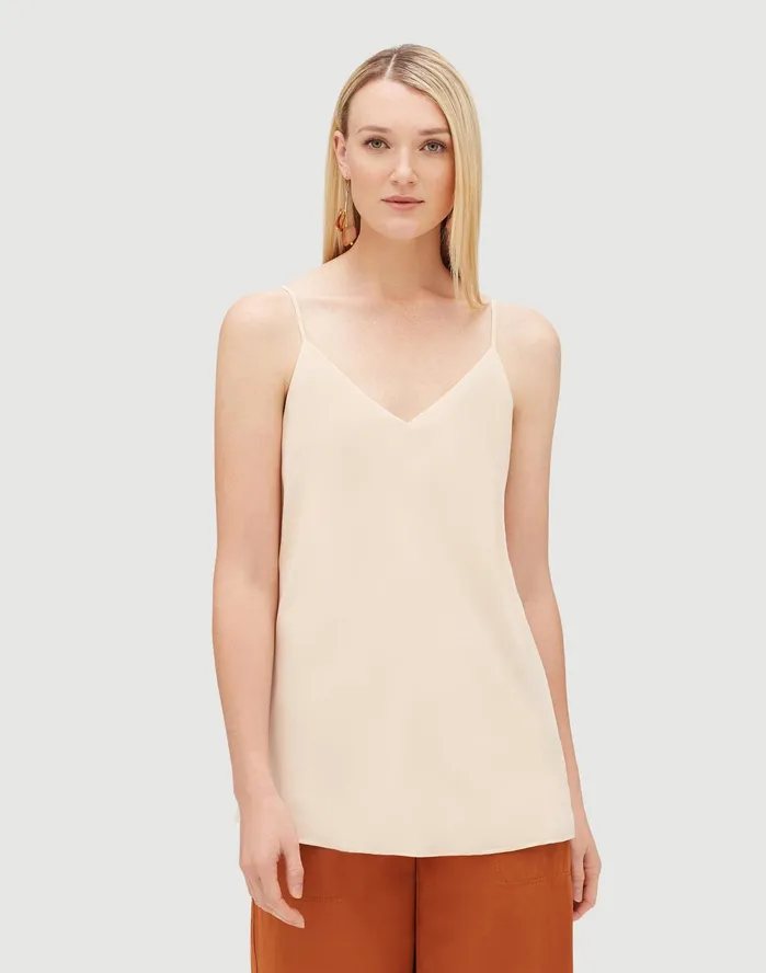 Women Lafayette 148 New York Blouses and Shirts Petite Lightweight Sandwashed Silk Eva Bias Tank Beechwood Women Lafayette 148 New York Blouses and Shirts Petite Lightweight Sandwashed Silk Eva Bias Tank Beechwood