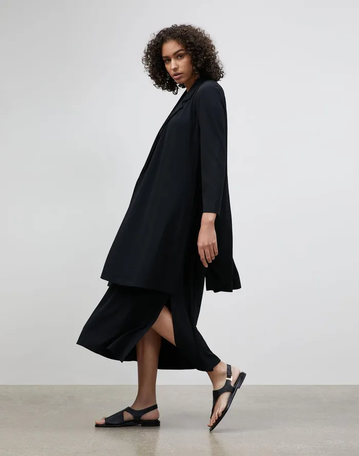 Women Lafayette 148 New York Jackets and Blazers Dover Jacket In Midweight Matte Jersey Black Women Lafayette 148 New York Jackets and Blazers Dover Jacket In Midweight Matte Jersey Black
