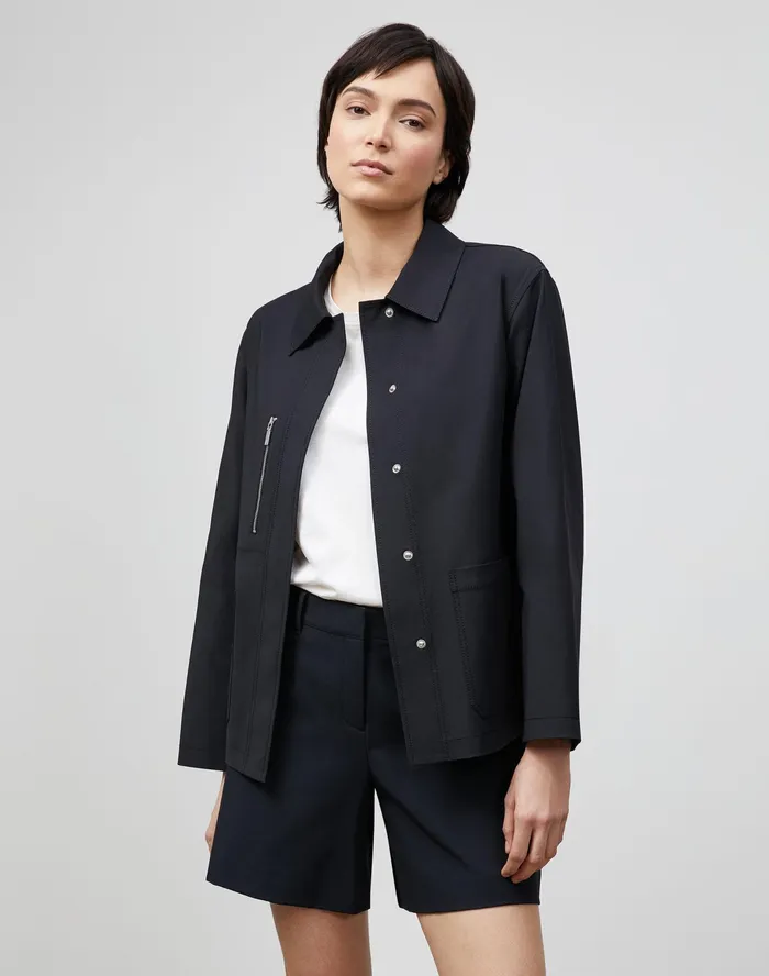 Women Lafayette 148 New York Jackets and Blazers Petite Huntington Jacket In Fundamental BiStretch Black Women Lafayette 148 New York Jackets and Blazers Petite Huntington Jacket In Fundamental BiStretch Black