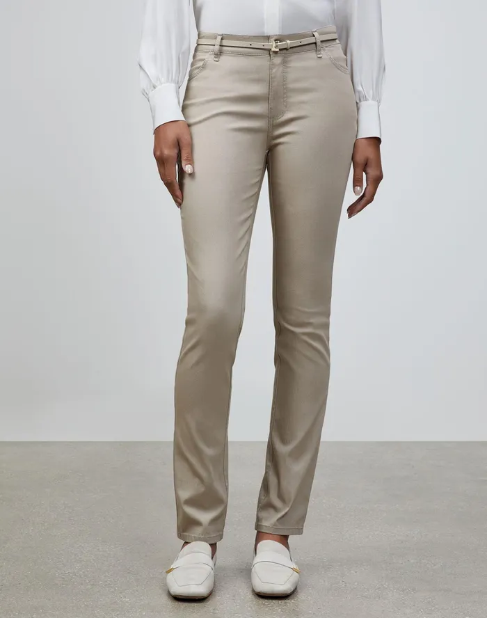 Women Lafayette 148 New York Pants and Shorts Petite Italian Primo Denim Thompson Jean Khaki Women Lafayette 148 New York Pants and Shorts Petite Italian Primo Denim Thompson Jean Khaki