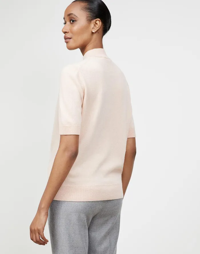 Women Lafayette 148 New York Sweaters KindCashmere Turtleneck Sweater Aura