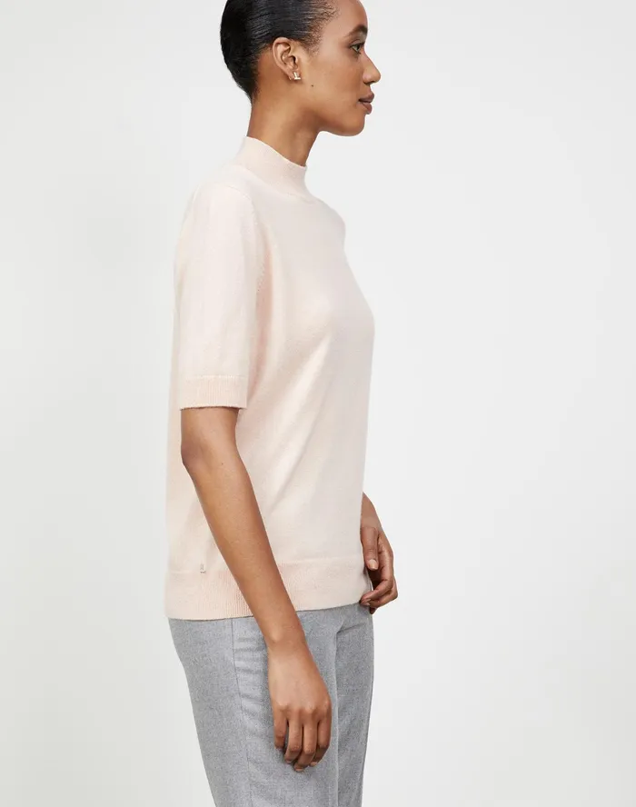 Women Lafayette 148 New York Sweaters KindCashmere Turtleneck Sweater Aura