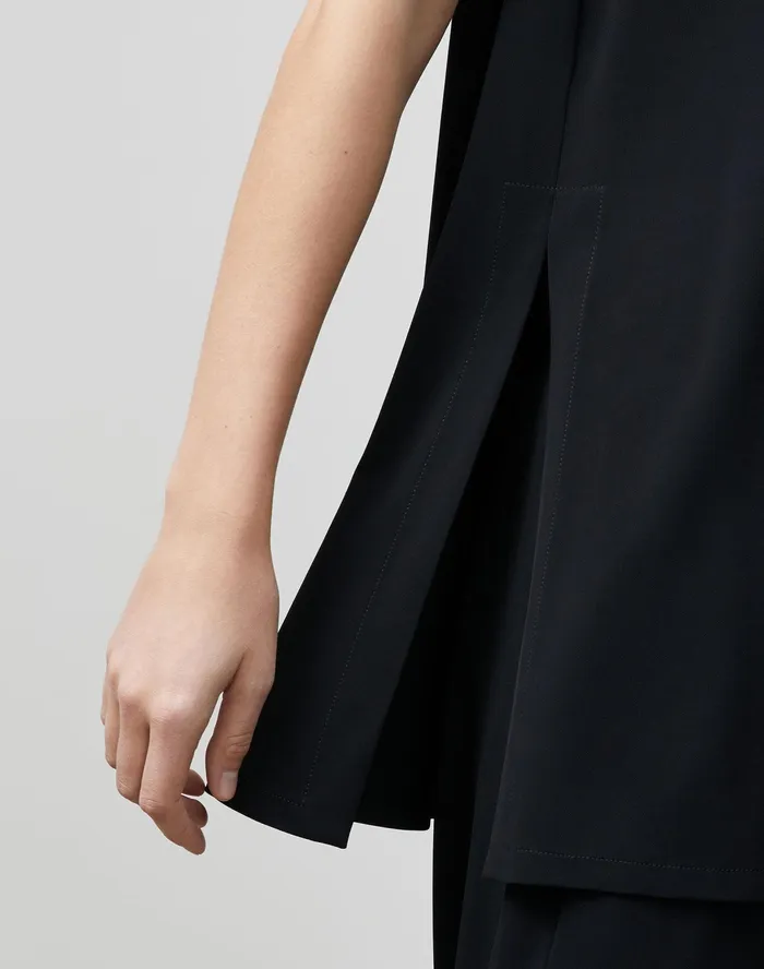 Women Lafayette 148 New York Tops and Tees PlusSize Fielding Tank In Midweight Matte Jersey Black