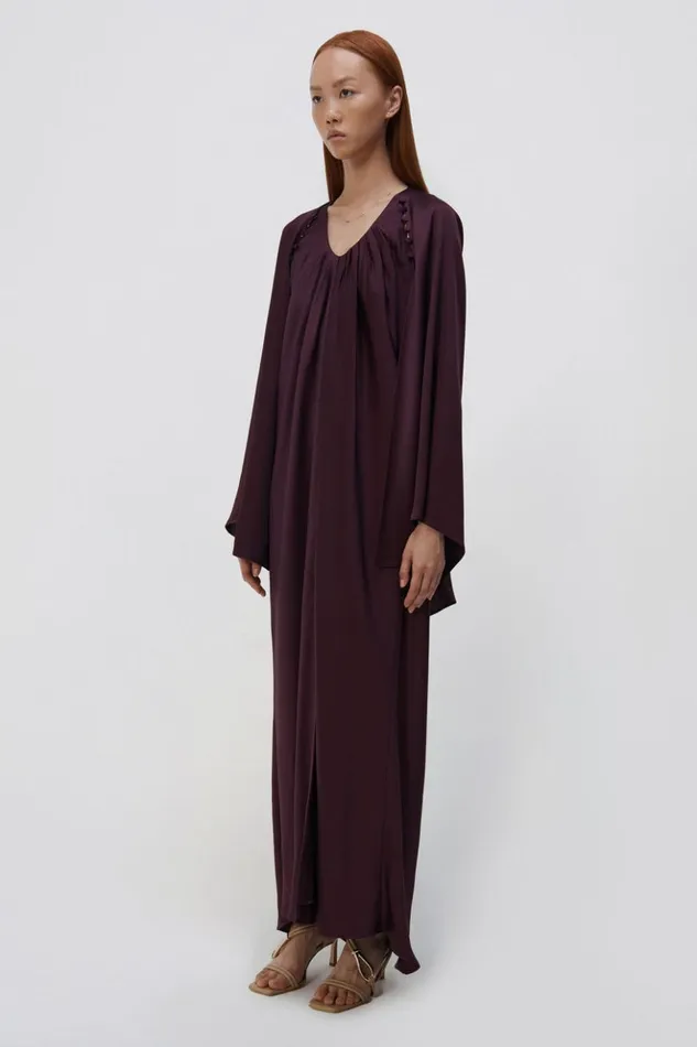 Women Laurette Gown Plum Jonathan Simkhai Dresses and Jumpsuits