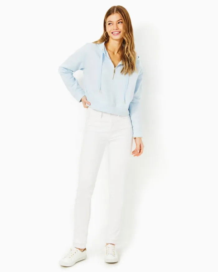 Women Lilly Pulitzer Bottoms 31034 Alandra Knit Pant Pastel Lunar Blue