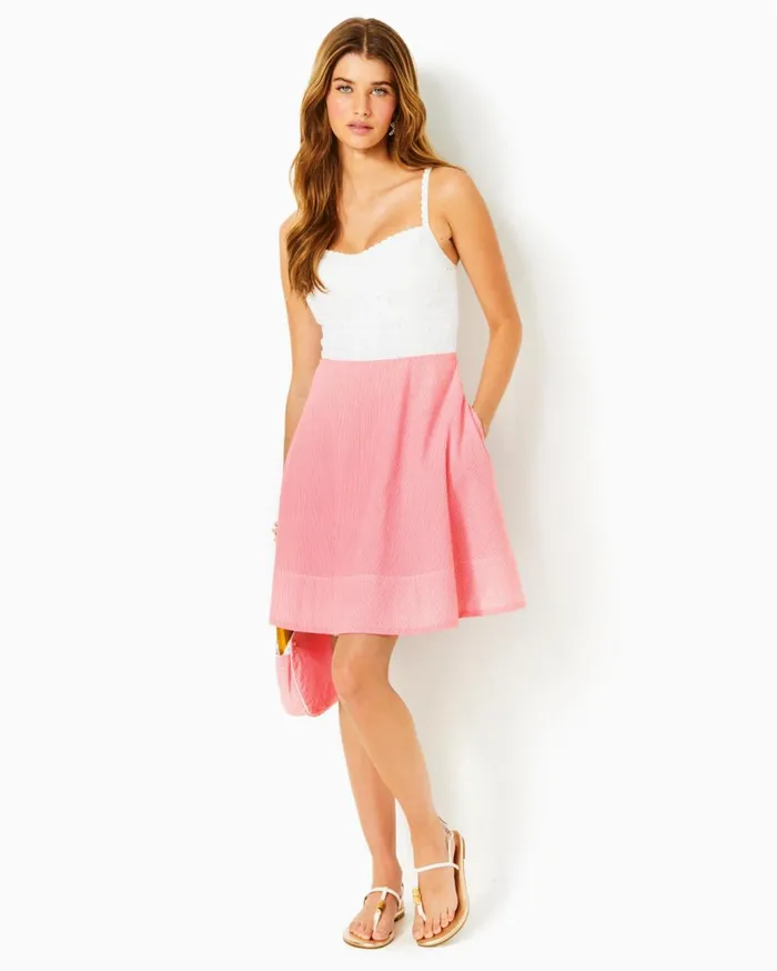 Women Lilly Pulitzer Dresses Kelvina Strapless Smocked Dress Mizner Red Seaside Harbour Women Lilly Pulitzer Dresses Kelvina Strapless Smocked Dress Mizner Red Seaside Harbour