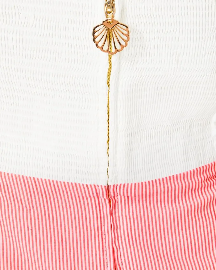 Women Lilly Pulitzer Dresses Kelvina Strapless Smocked Dress Mizner Red Seaside Harbour Women Lilly Pulitzer Dresses Kelvina Strapless Smocked Dress Mizner Red Seaside Harbour
