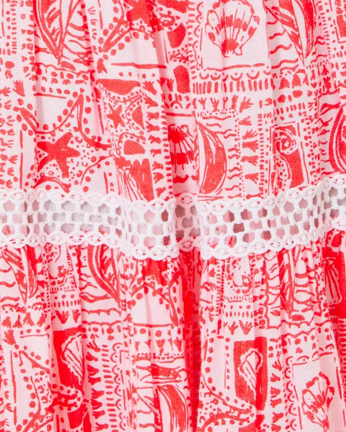 Women Lilly Pulitzer Dresses Kelvina Strapless Smocked Dress Mizner Red Seaside Harbour Women Lilly Pulitzer Dresses Kelvina Strapless Smocked Dress Mizner Red Seaside Harbour