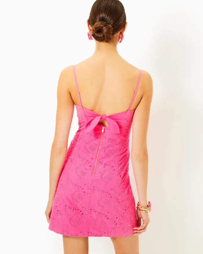 Women Lilly Pulitzer Dresses Shelli Eyelet Dress Roxie Pink Garden Party Eyelet Women Lilly Pulitzer Dresses Shelli Eyelet Dress Roxie Pink Garden Party Eyelet