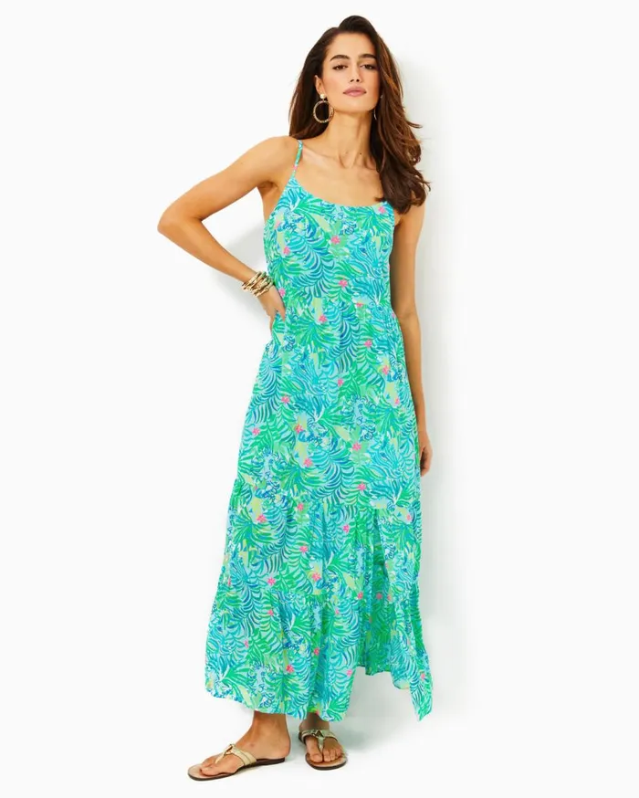 Women Lilly Pulitzer Dresses Teresa Maxi Dress Conch Shell Pink Lets Go Bananas Women Lilly Pulitzer Dresses Teresa Maxi Dress Conch Shell Pink Lets Go Bananas