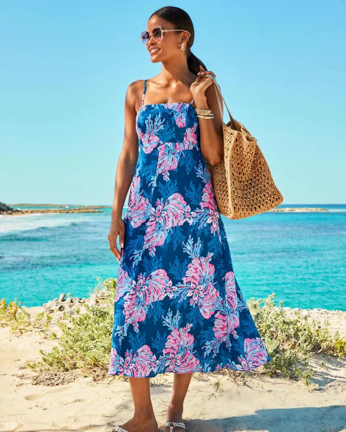 Women Lilly Pulitzer Dresses Teresa Maxi Dress Conch Shell Pink Lets Go Bananas Women Lilly Pulitzer Dresses Teresa Maxi Dress Conch Shell Pink Lets Go Bananas