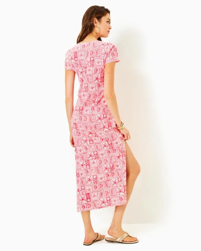 Women Lilly Pulitzer Dresses Teresa Maxi Dress Conch Shell Pink Lets Go Bananas Women Lilly Pulitzer Dresses Teresa Maxi Dress Conch Shell Pink Lets Go Bananas
