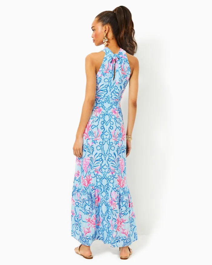Women Lilly Pulitzer Dresses Teresa Maxi Dress Conch Shell Pink Lets Go Bananas Women Lilly Pulitzer Dresses Teresa Maxi Dress Conch Shell Pink Lets Go Bananas