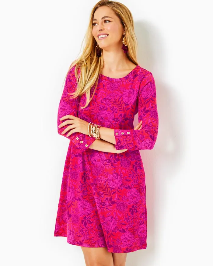 Women Lilly Pulitzer Dresses UPF 50 Solia ChillyLilly Dress Las Olas Aqua Strong Current Sea Women Lilly Pulitzer Dresses UPF 50 Solia ChillyLilly Dress Las Olas Aqua Strong Current Sea