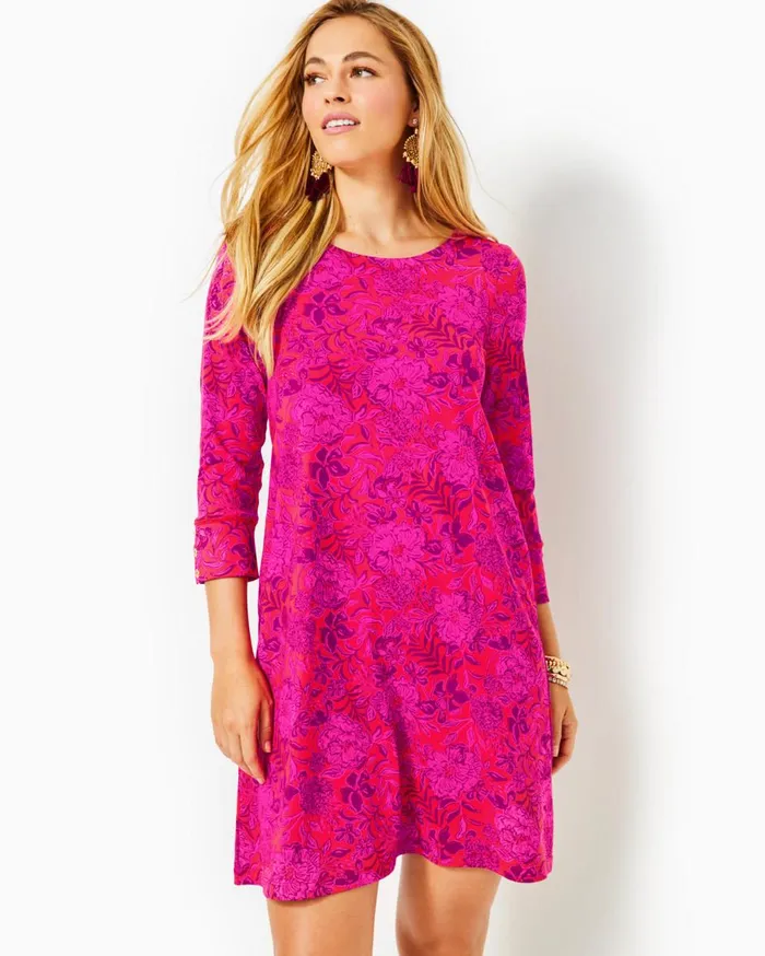 Women Lilly Pulitzer Dresses UPF 50 Solia ChillyLilly Dress Las Olas Aqua Strong Current Sea Women Lilly Pulitzer Dresses UPF 50 Solia ChillyLilly Dress Las Olas Aqua Strong Current Sea