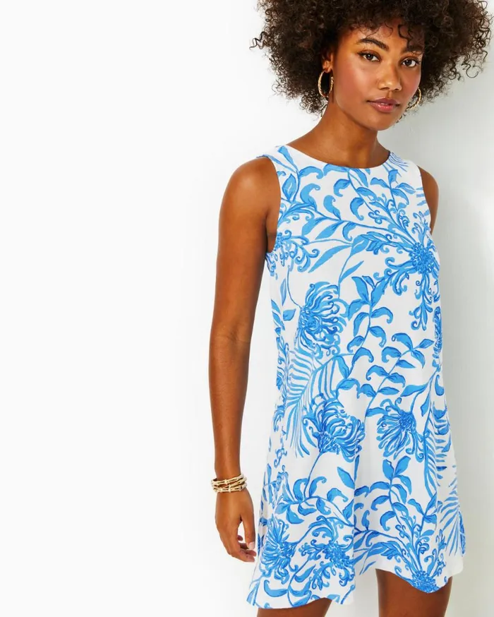 Women Lilly Pulitzer Dresses UPF 50 Solia ChillyLilly Dress Las Olas Aqua Strong Current Sea Women Lilly Pulitzer Dresses UPF 50 Solia ChillyLilly Dress Las Olas Aqua Strong Current Sea