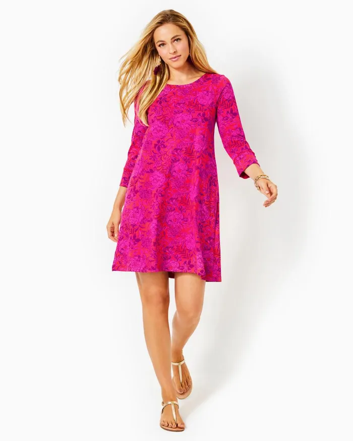 Women Lilly Pulitzer Dresses UPF 50 Solia ChillyLilly Dress Las Olas Aqua Strong Current Sea Women Lilly Pulitzer Dresses UPF 50 Solia ChillyLilly Dress Las Olas Aqua Strong Current Sea