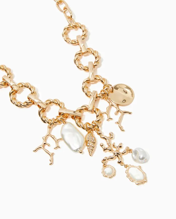 Women Lilly Pulitzer Jewelry Beachcomber Necklace Gold Metallic Women Lilly Pulitzer Jewelry Beachcomber Necklace Gold Metallic
