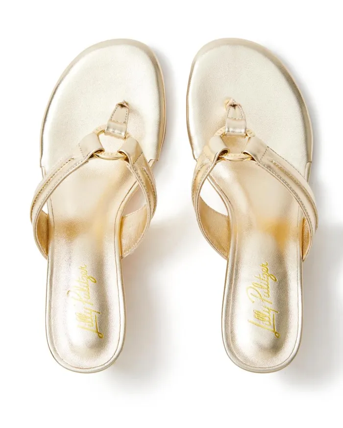Women Lilly Pulitzer Shoes McKim Wedge Gold Metallic Women Lilly Pulitzer Shoes McKim Wedge Gold Metallic