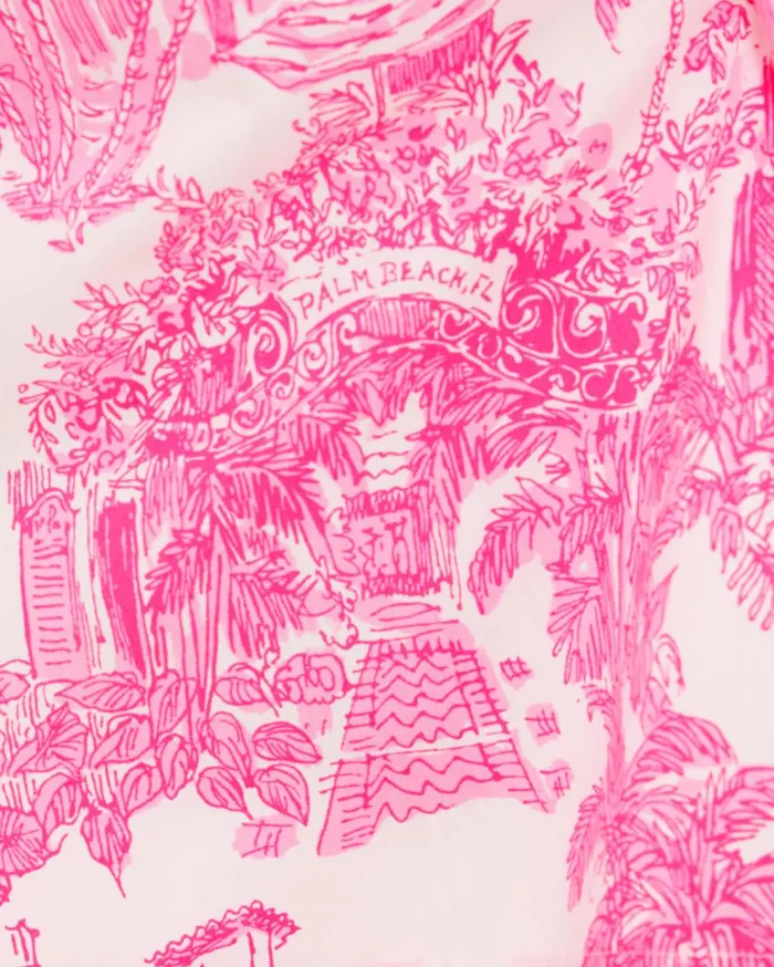 Women Lilly Pulitzer Tops Barbara Top Resort White Pb Anniversary Toile Women Lilly Pulitzer Tops Barbara Top Resort White Pb Anniversary Toile