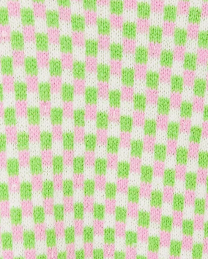 Women Lilly Pulitzer Tops Viera Sweater Set Orb Green Check Jacquard Women Lilly Pulitzer Tops Viera Sweater Set Orb Green Check Jacquard