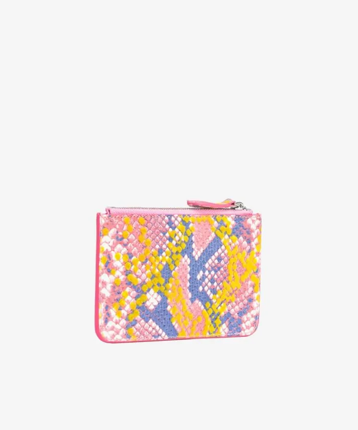 Women Limited Edition Pinko PINKO Galleria Flat Pouch In Reptile Skin Multi Pinkyellowold Silver Women Limited Edition Pinko PINKO Galleria Flat Pouch In Reptile Skin Multi Pinkyellowold Silver