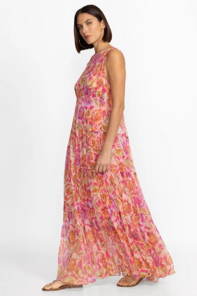Women LORAN TIERED MAXI DRESS Fabiola Johnny Was Dresses Women LORAN TIERED MAXI DRESS Fabiola Johnny Was Dresses