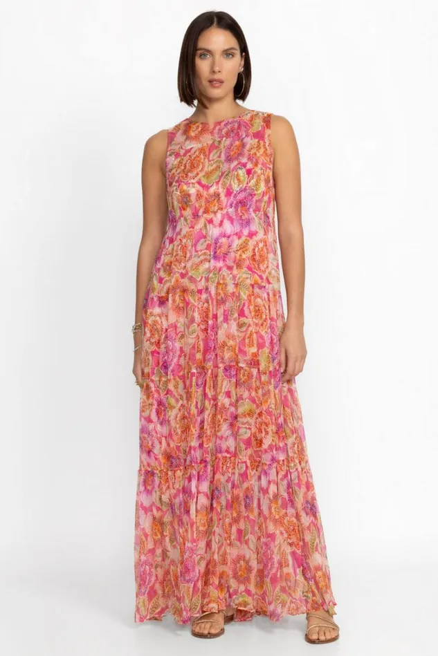 Women LORAN TIERED MAXI DRESS Fabiola Johnny Was Dresses Women LORAN TIERED MAXI DRESS Fabiola Johnny Was Dresses