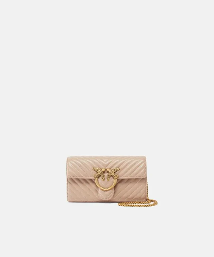 Women Love Bag Icons Pinko Love Bag One Wallet Chevron Pinkdusty Pinkantique Gold Women Love Bag Icons Pinko Love Bag One Wallet Chevron Pinkdusty Pinkantique Gold