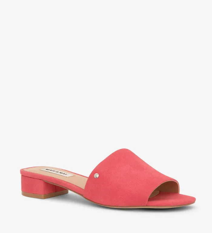 Women Manya Vegan Suede Mules Ruby Matt and Nat Flats