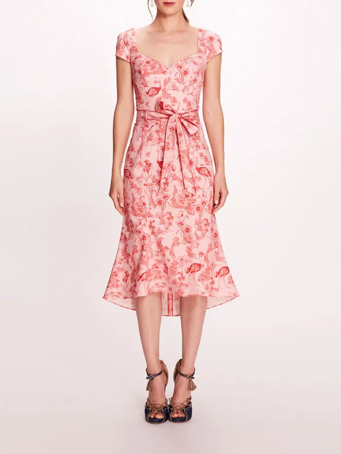 Women Marchesa Dresses Daylily Dress Blush Red