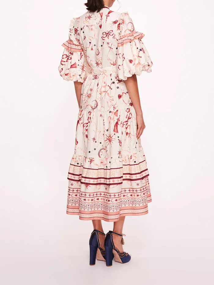 Women Marchesa Dresses Parker Red Multi Women Marchesa Dresses Parker Red Multi