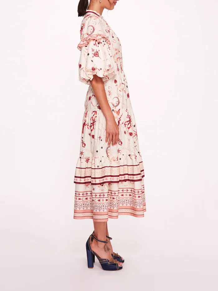 Women Marchesa Dresses Parker Red Multi Women Marchesa Dresses Parker Red Multi