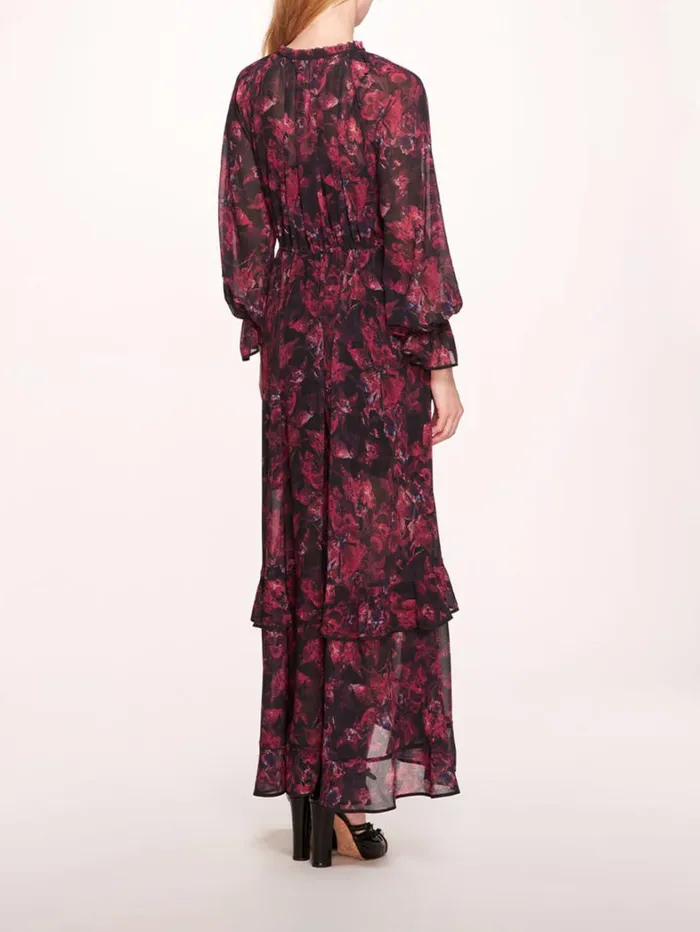 Women Marchesa Dresses Pom Maxi Dress Magenta Women Marchesa Dresses Pom Maxi Dress Magenta