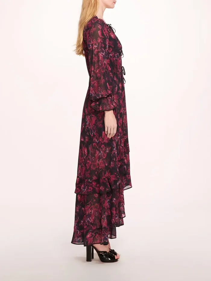 Women Marchesa Dresses Pom Maxi Dress Magenta Women Marchesa Dresses Pom Maxi Dress Magenta