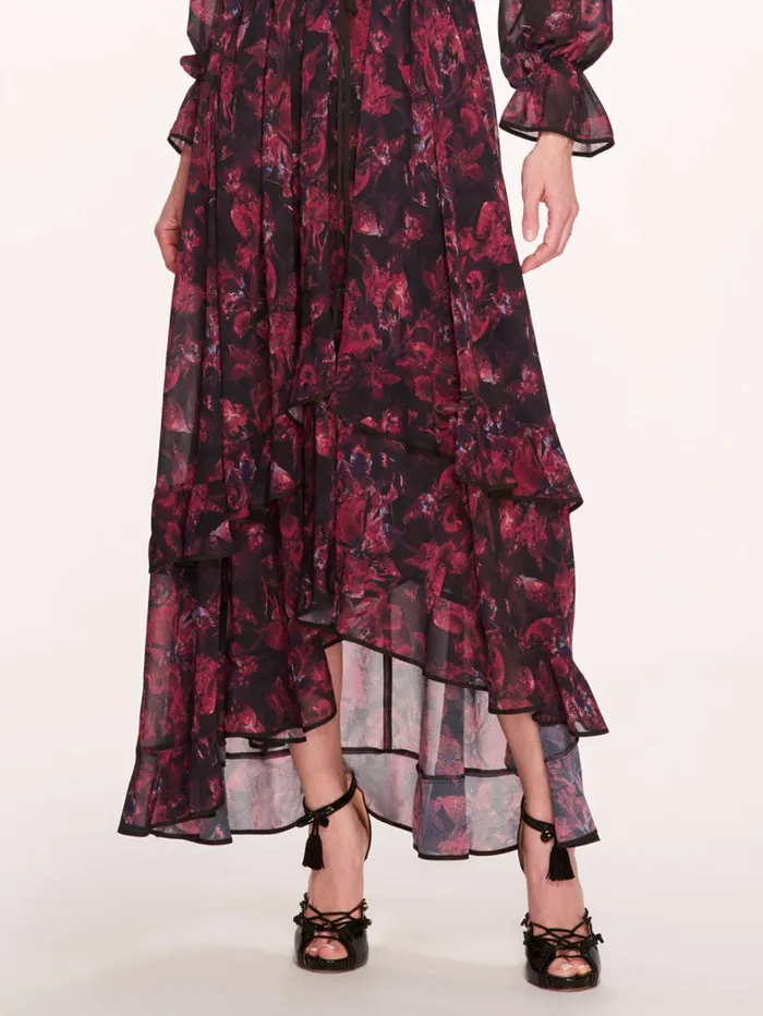 Women Marchesa Dresses Pom Maxi Dress Magenta Women Marchesa Dresses Pom Maxi Dress Magenta
