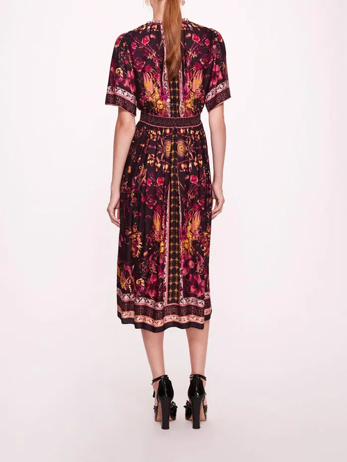 Women Marchesa Dresses Soma Dark Purple Multi Women Marchesa Dresses Soma Dark Purple Multi