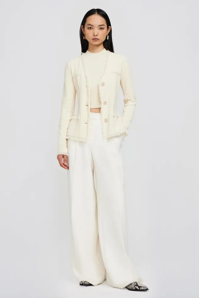 Women Medina Blazer Natural White Jonathan Simkhai Knitwear
