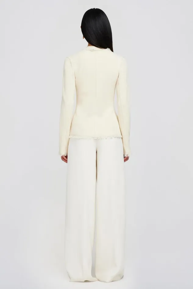 Women Medina Blazer Natural White Jonathan Simkhai Knitwear
