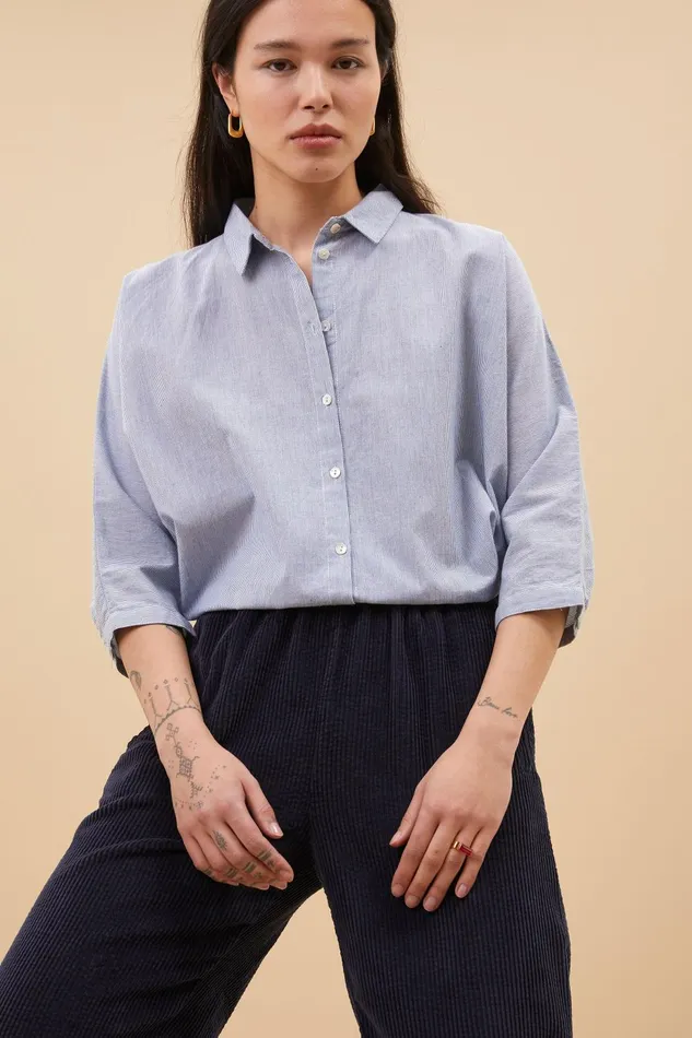 Women Mees Cord Pants Midnight Bybar Trousers
