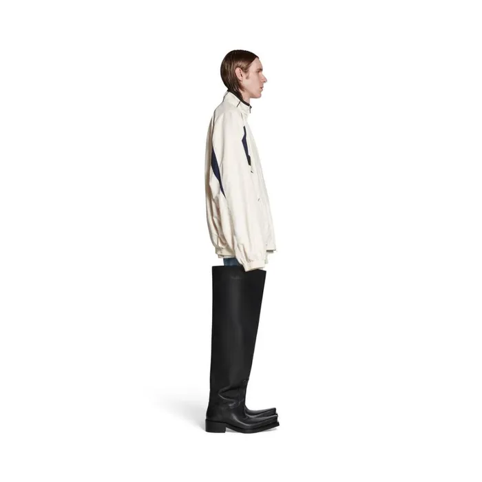 WomenMen Coats and Jackets Balenciaga 3b Sports Icon Medium Fit Tracksuit Jacket In White